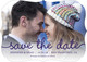 Purple Marker Photo Save the Date Cards Image 3 of 6